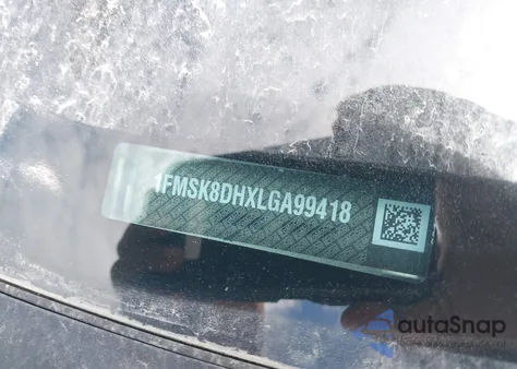 2020 Ford Explorer Xlt from USA, damaged, VIN 1FMSK8DHXLGA99418